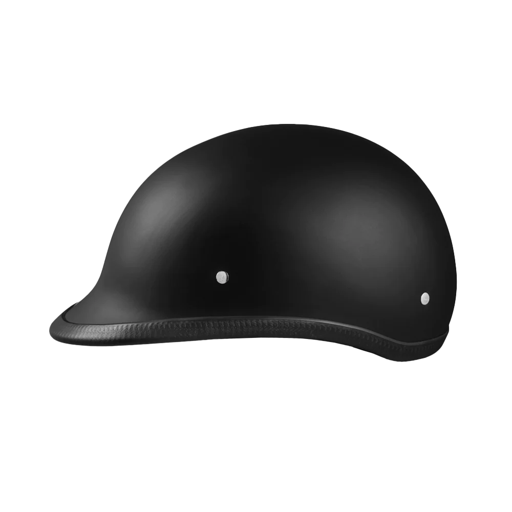 Daytona Hawk "Polo Style" Helmet in Dull Black