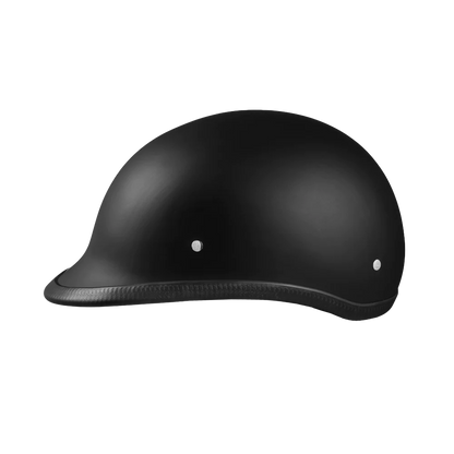 Daytona Hawk "Polo Style" Helmet in Dull Black