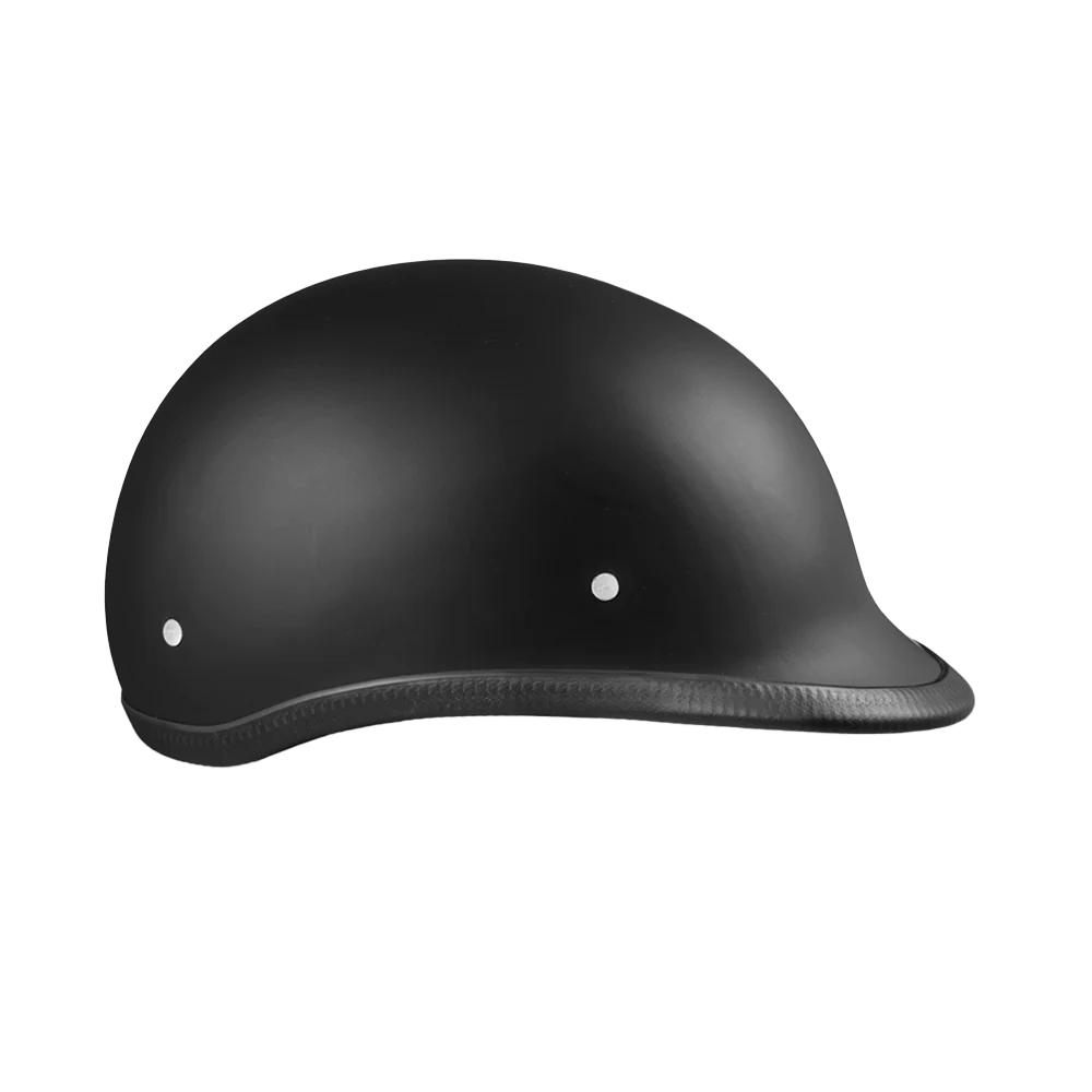 Daytona Hawk "Polo Style" Helmet in Dull Black