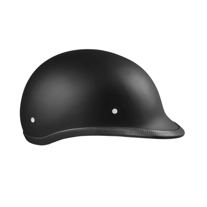 Daytona Hawk "Polo Style" Helmet in Dull Black