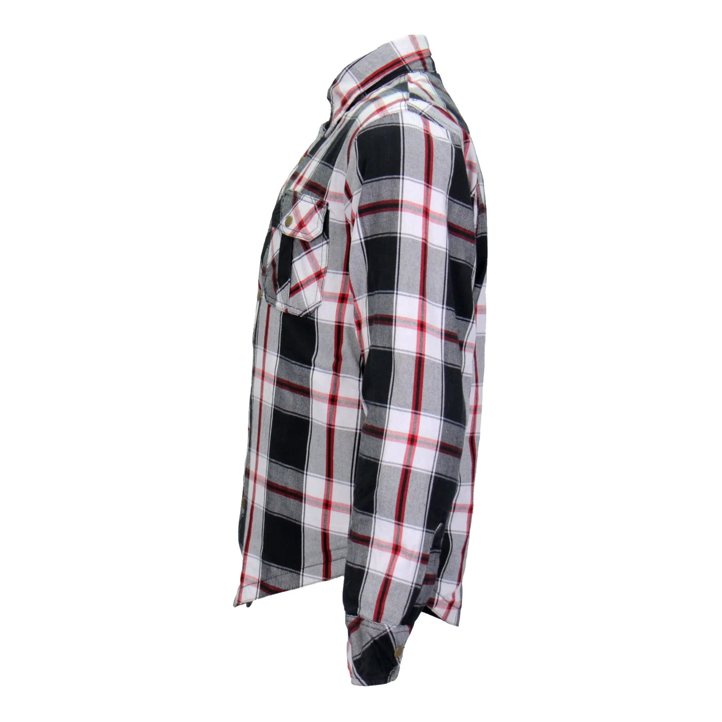 Armored Flannel Jacket in Red, White & Black