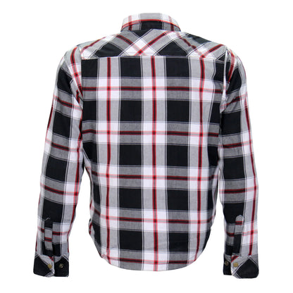 Armored Flannel Jacket in Red, White & Black