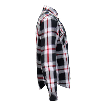 Armored Flannel Jacket in Red, White & Black