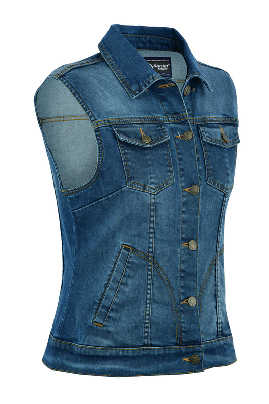 Blue Denim Full Cut Vest