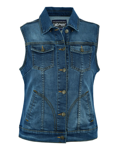 Blue Denim Full Cut Vest