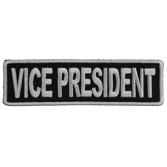 Vice President Patch 3.5 Inch in White Lettering