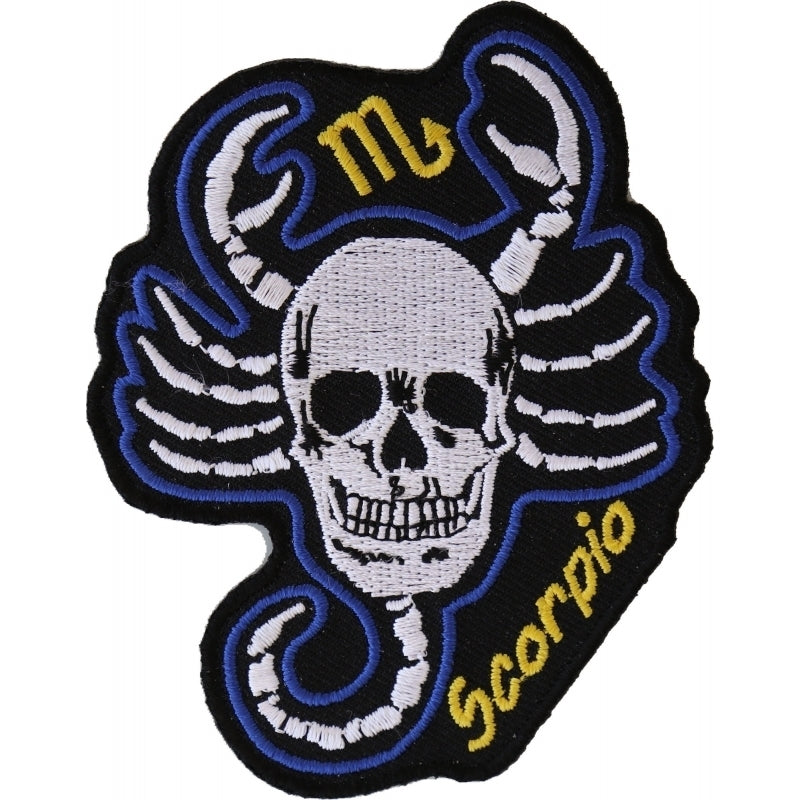 Scorpio Skull Zodiac Patch