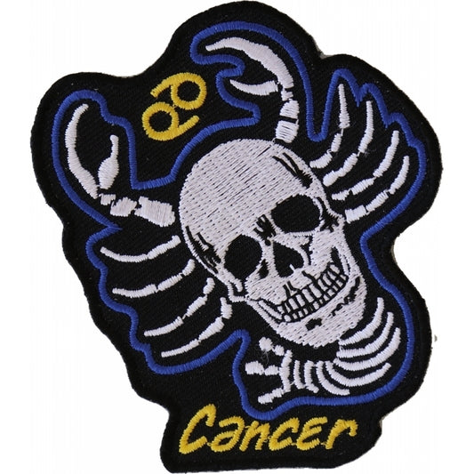 Cancer Skull Zodiac Patch