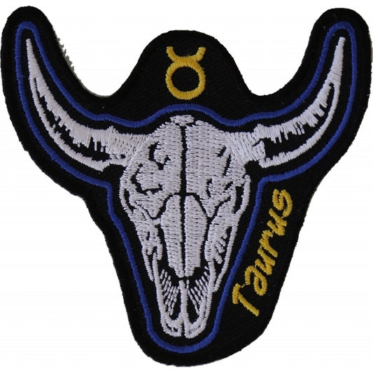 Taurus Skull Zodiac Patch