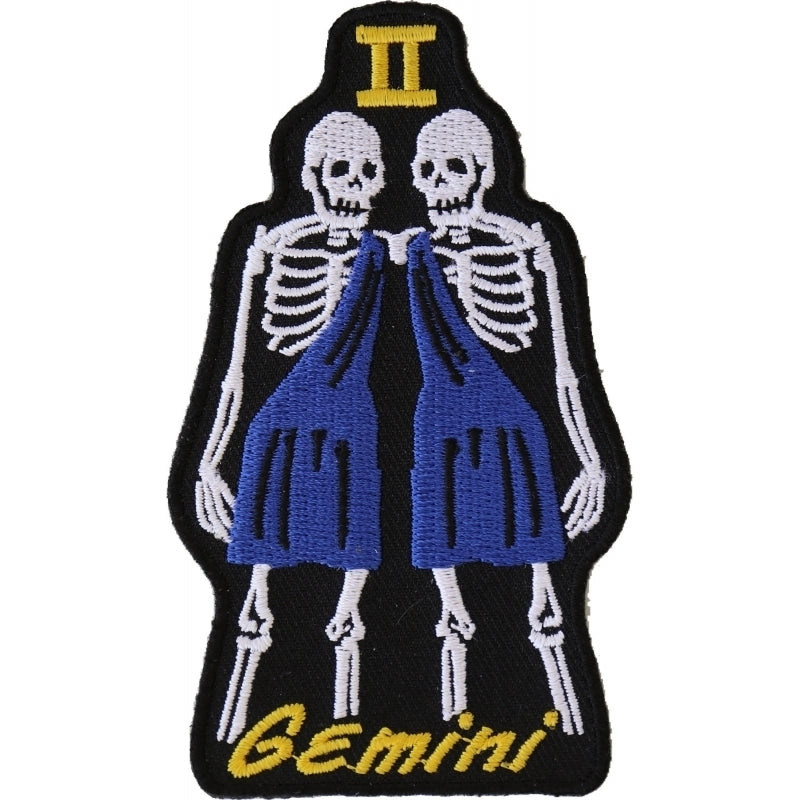 Gemini Skull Zodiac Patch