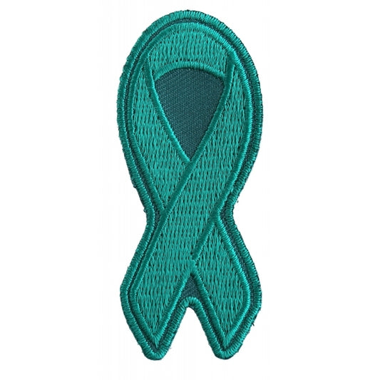 Teal PTSD Awareness Ribbon Patch