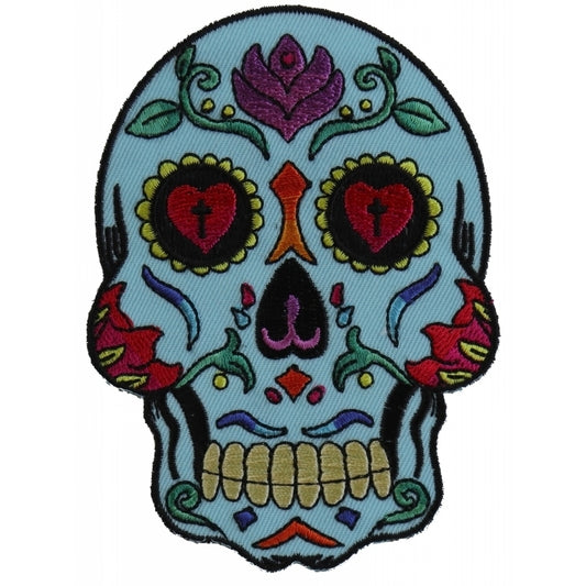 Sugar Skull Blue Patch