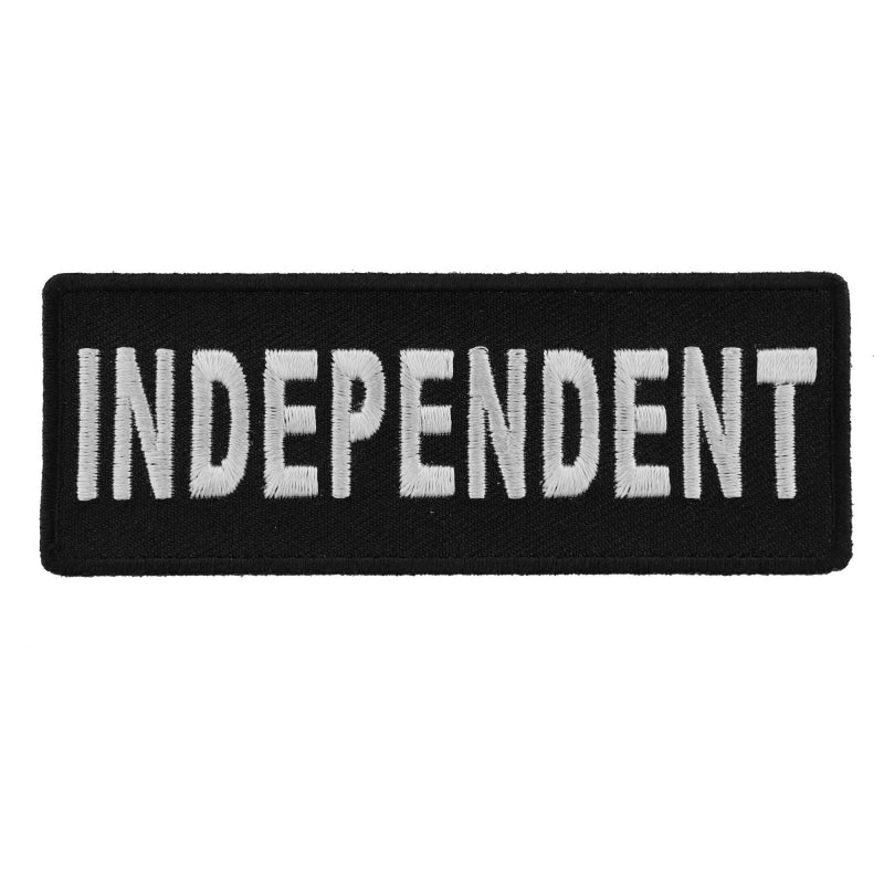 Independent Black White 4 Inch Patch