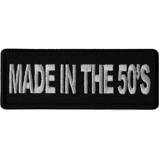 Made in the 50's  Patch