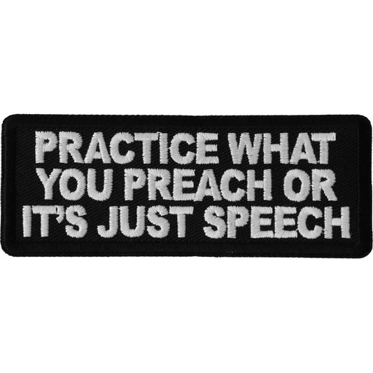 Practice What You Preach or It's Just Speech Patch