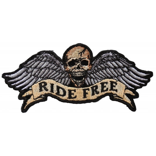 Ride Free Winged Skull Patch