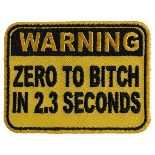 Warning Zero to Bitch In 2 Seconds Patch